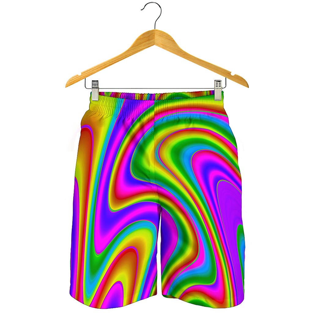 Abstract Neon Trippy Print Men's Shorts