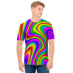 Abstract Neon Trippy Print Men's T-Shirt