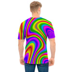 Abstract Neon Trippy Print Men's T-Shirt