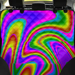 Abstract Neon Trippy Print Pet Car Back Seat Cover