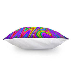 Abstract Neon Trippy Print Pillow Cover