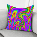 Abstract Neon Trippy Print Pillow Cover