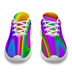 Abstract Neon Trippy Print Sport Shoes GearFrost