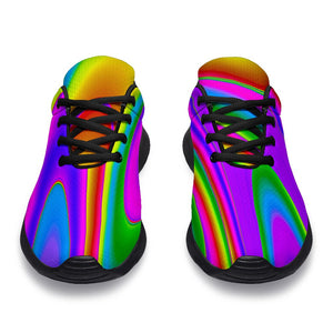 Abstract Neon Trippy Print Sport Shoes GearFrost