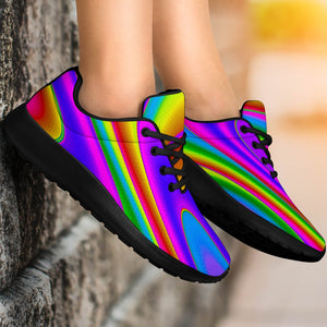 Abstract Neon Trippy Print Sport Shoes GearFrost