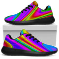 Abstract Neon Trippy Print Walking Shoes