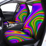 Abstract Neon Trippy Print Universal Fit Car Seat Covers