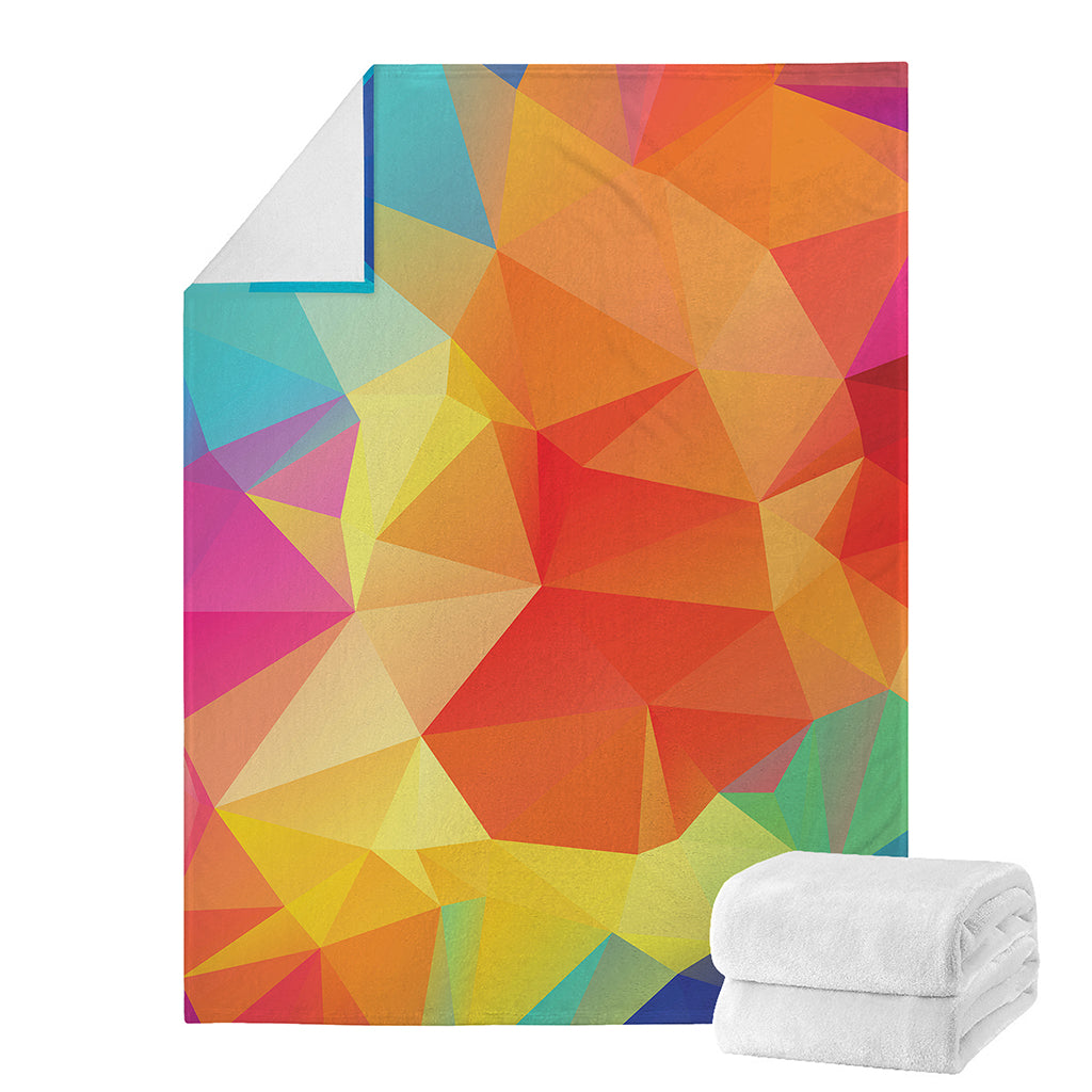 Abstract Polygonal Geometric Print Blanket
