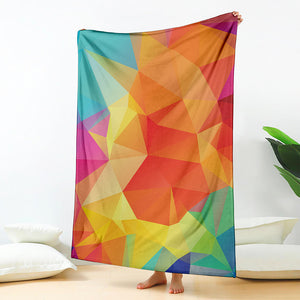 Abstract Polygonal Geometric Print Blanket