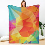 Abstract Polygonal Geometric Print Blanket