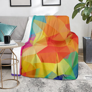 Abstract Polygonal Geometric Print Blanket