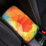 Abstract Polygonal Geometric Print Car Center Console Cover