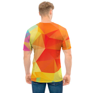 Abstract Polygonal Geometric Print Men's T-Shirt