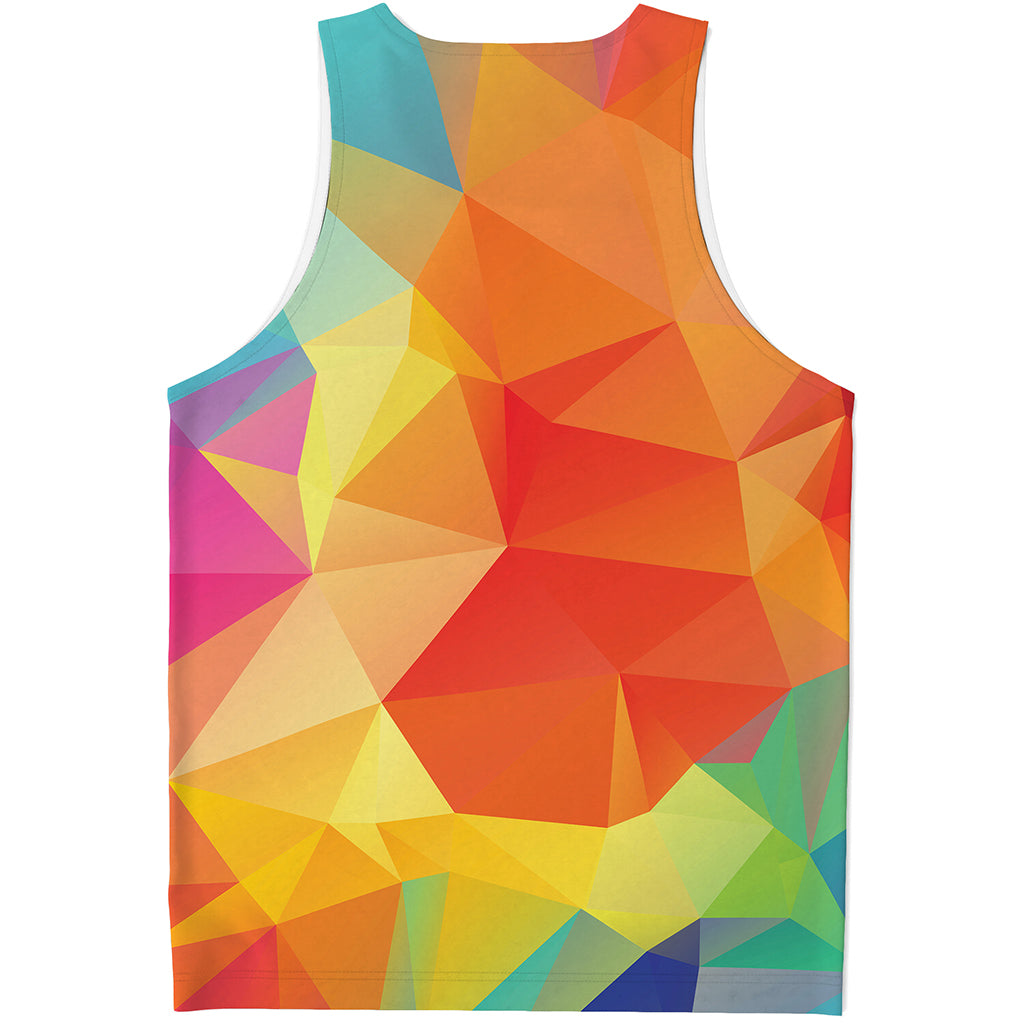 Abstract Polygonal Geometric Print Men's Tank Top
