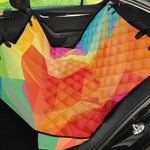 Abstract Polygonal Geometric Print Pet Car Back Seat Cover