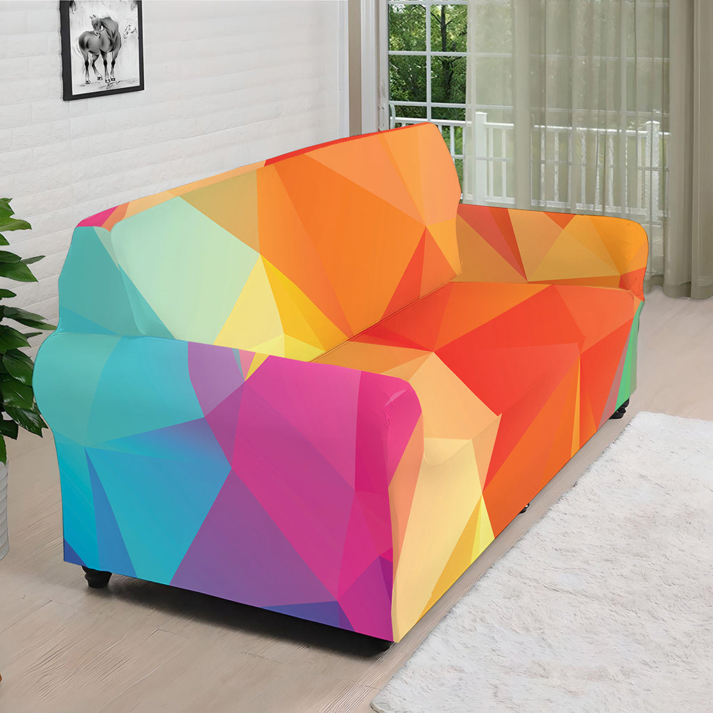 Abstract Polygonal Geometric Print Sofa Cover