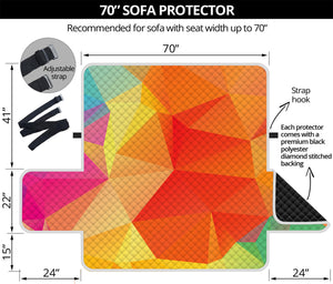 Abstract Polygonal Geometric Print Sofa Protector