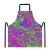 Abstract Psychedelic Liquid Trippy Print Apron