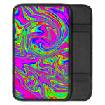 Abstract Psychedelic Liquid Trippy Print Car Center Console Cover