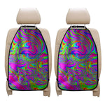 Abstract Psychedelic Liquid Trippy Print Car Seat Organizers