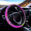 Abstract Psychedelic Liquid Trippy Print Car Steering Wheel Cover