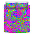 Abstract Psychedelic Liquid Trippy Print Duvet Cover Bedding Set