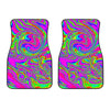 Abstract Psychedelic Liquid Trippy Print Front Car Floor Mats