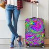 Abstract Psychedelic Liquid Trippy Print Luggage Cover GearFrost