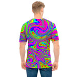 Abstract Psychedelic Liquid Trippy Print Men's T-Shirt