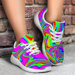 Abstract Psychedelic Liquid Trippy Print Sport Shoes GearFrost