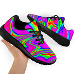 Abstract Psychedelic Liquid Trippy Print Sport Shoes GearFrost