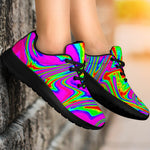 Abstract Psychedelic Liquid Trippy Print Sport Shoes GearFrost