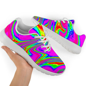 Abstract Psychedelic Liquid Trippy Print Sport Shoes GearFrost