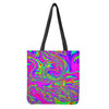 Abstract Psychedelic Liquid Trippy Print Tote Bag