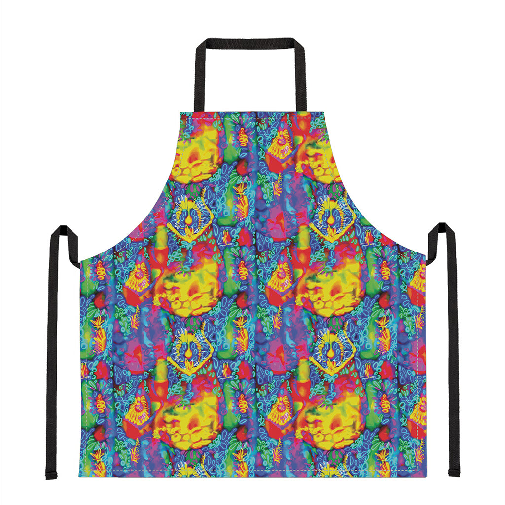 Abstract Psychedelic Print Apron