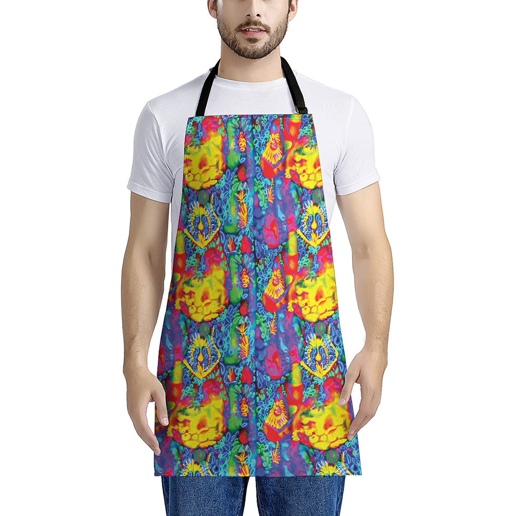 Abstract Psychedelic Print Apron