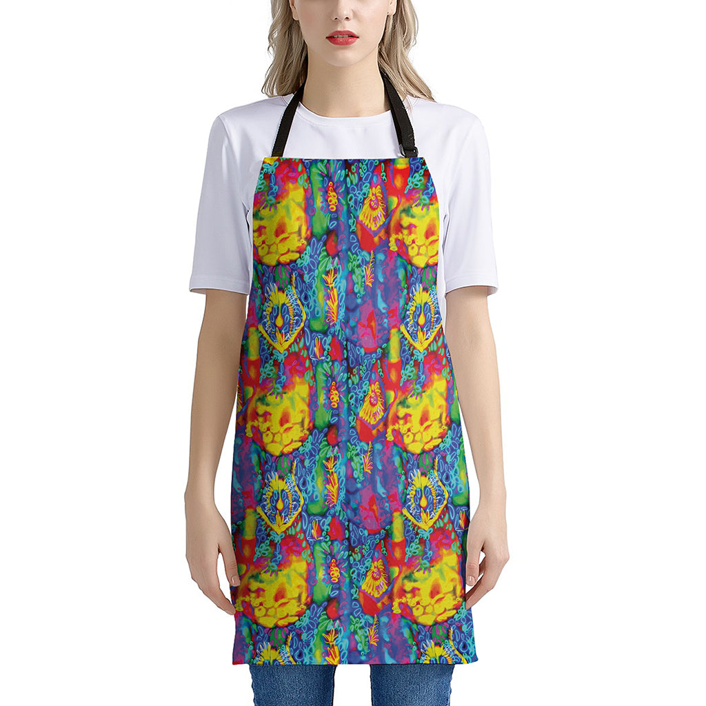 Abstract Psychedelic Print Apron