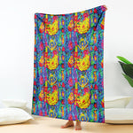 Abstract Psychedelic Print Blanket