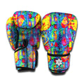 Abstract Psychedelic Print Boxing Gloves