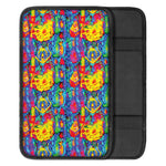 Abstract Psychedelic Print Car Center Console Cover