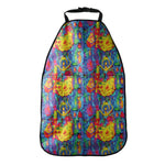 Abstract Psychedelic Print Car Seat Organizers