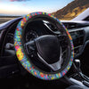 Abstract Psychedelic Print Car Steering Wheel Cover