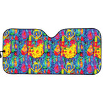 Abstract Psychedelic Print Car Sun Shade