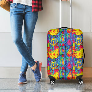 Abstract Psychedelic Print Luggage Cover