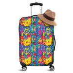 Abstract Psychedelic Print Luggage Cover