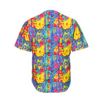 Abstract Psychedelic Print Men's Baseball Jersey