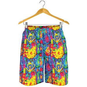 Abstract Psychedelic Print Men's Shorts