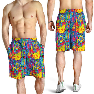 Abstract Psychedelic Print Men's Shorts