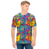 Abstract Psychedelic Print Men's T-Shirt