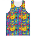 Abstract Psychedelic Print Men's Tank Top